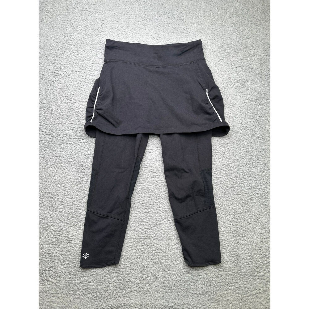 Athleta Black Skirt Legging Skort Combo Black xSmall